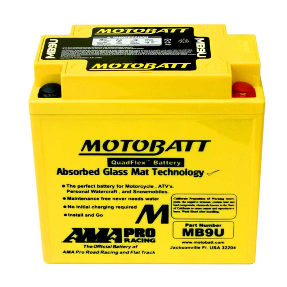 Motobatt MP9U Mc batteri Underhållsfritt