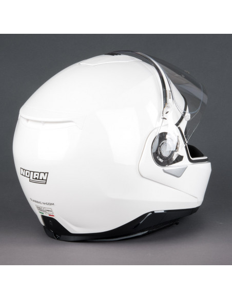 NOLAN N100-5 CLASSIC N-COM Öppningsbar Mc Hjälm Vit