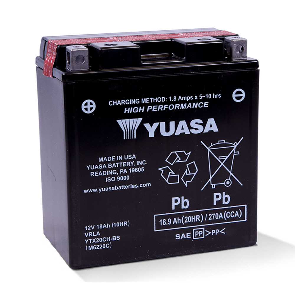 YUASA batteri YTX20CH-BS (CP) Inkl syra