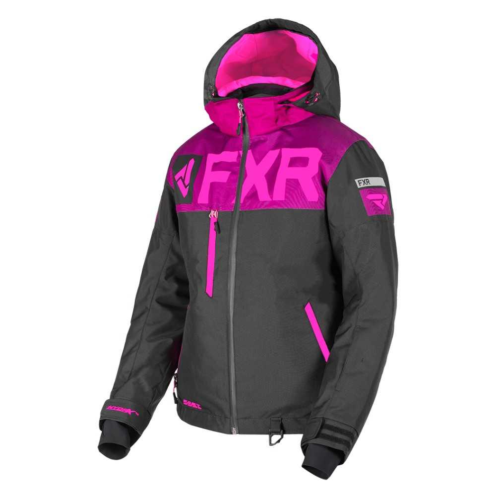 FXR Helium FX Skoterjacka Svart/Wineberry/Elec Pink