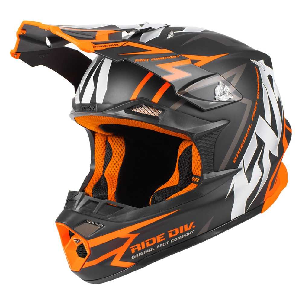 FXR Blade 2.0 Vertical Helmet Svart/Orange
