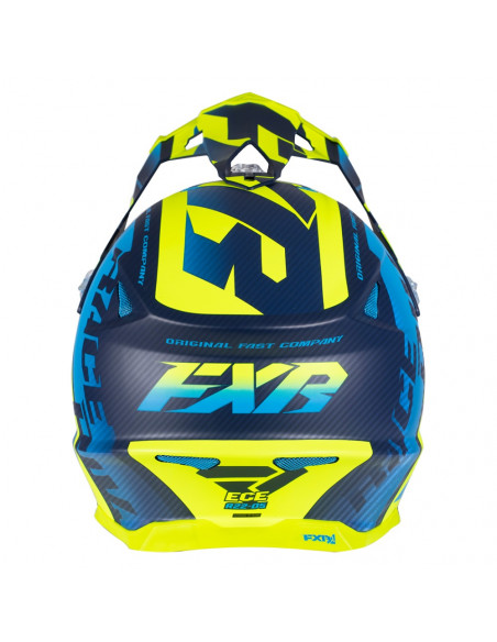 FXR Blade 2.0 Carbon Race Div Helmet Blå/Hi Vis/Navy