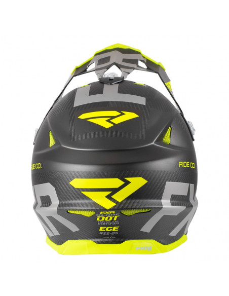 FXR Blade 2.0 Carbon Evo Helmet Svart/Hi Vis