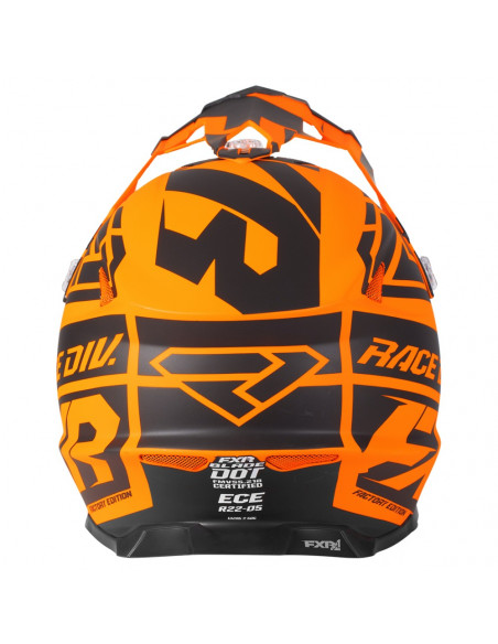 FXR Blade 2.0 Race Div Helmet Svart/Flo Orange