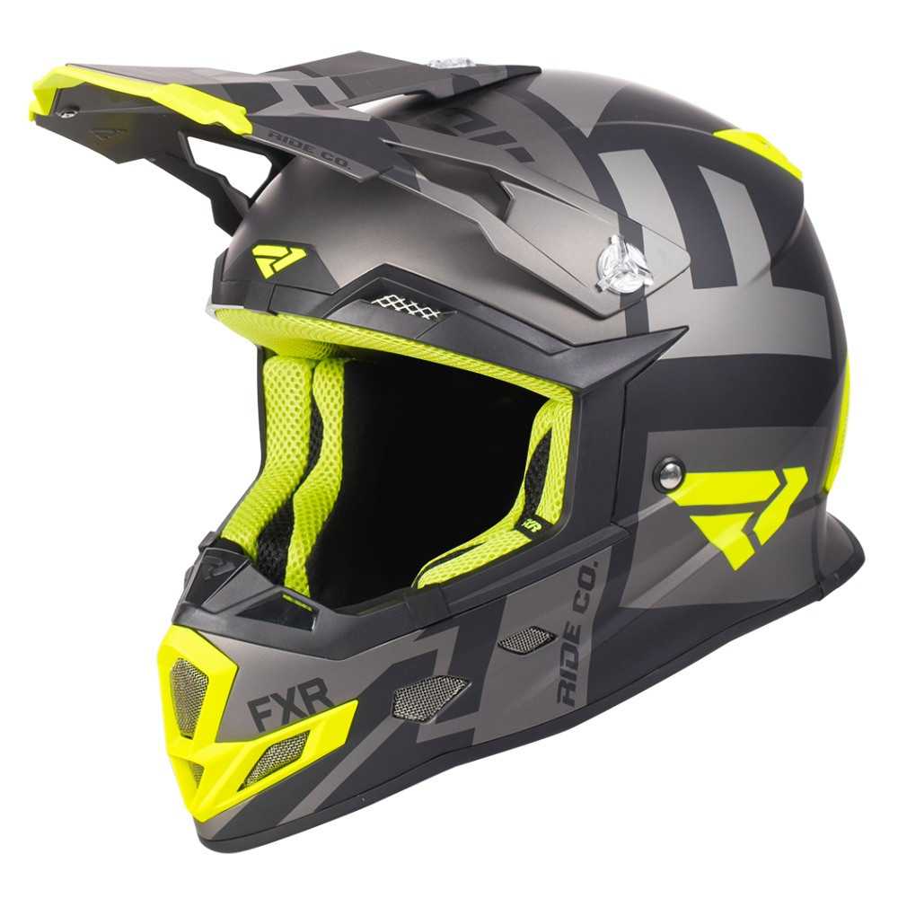 FXR Boost Clutch Helmet Svart/Hi Vis/Charcoal