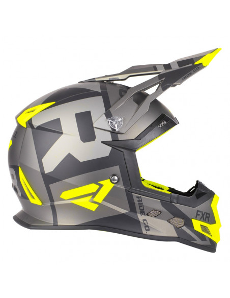 FXR Boost Clutch Helmet Svart/Hi Vis/Charcoal