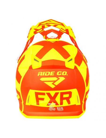 FXR Boost Clutch Helmet Hi Vis/Nuke Röd