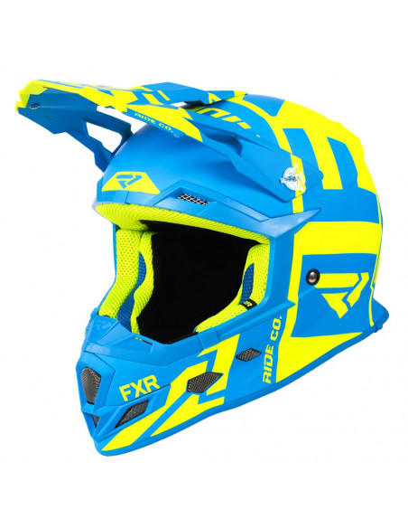 FXR Boost Clutch Helmet Hi Vis/Blå