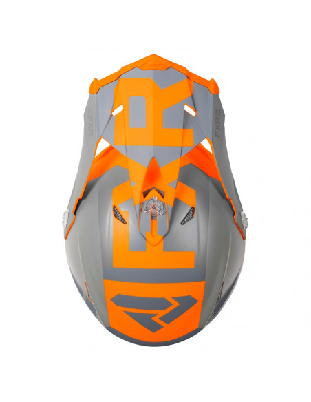 FXR Blade 2.0 Helium Helmet Flo Orange/Grå/Charcoal