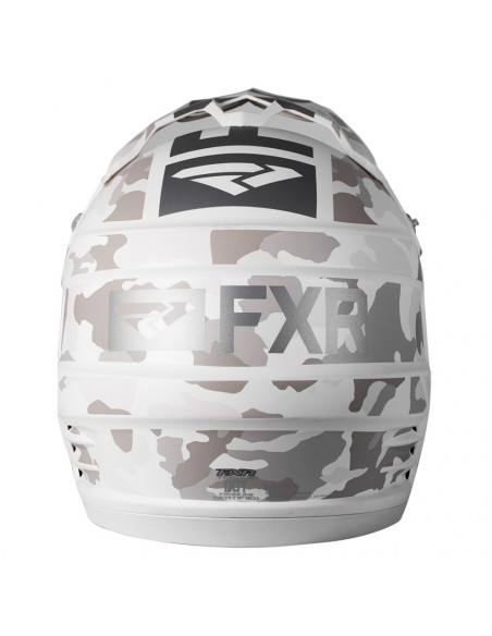 FXR Torque Squadron Helmet Vit Camo/Vit