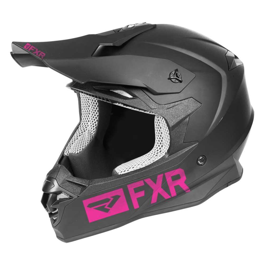 FXR Octane Recoil Helmet Svart/Elec Pink