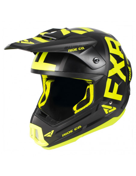 FXR Torque Evo Helmet Svart/Hi Vis/Charcoal
