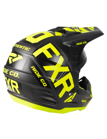 FXR Torque Evo Helmet Svart/Hi Vis/Charcoal