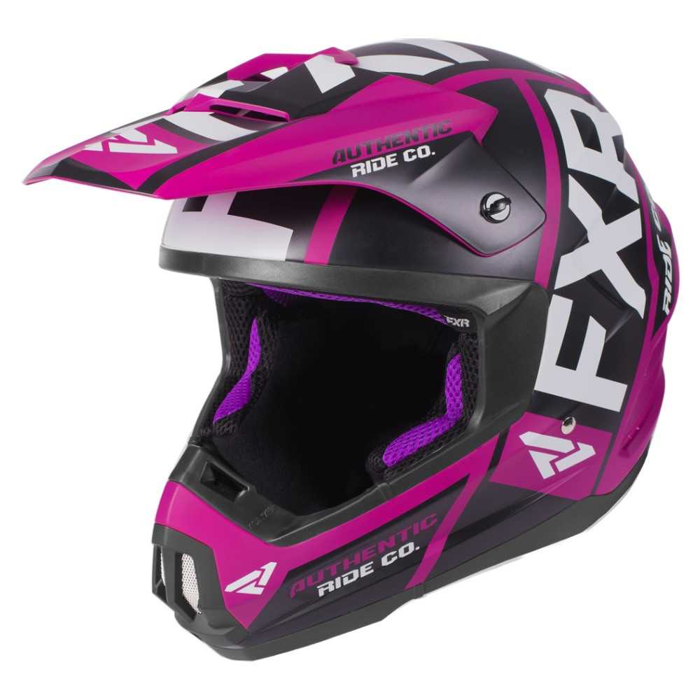 FXR Torque Evo Helmet Wineberry/Svart/Vit