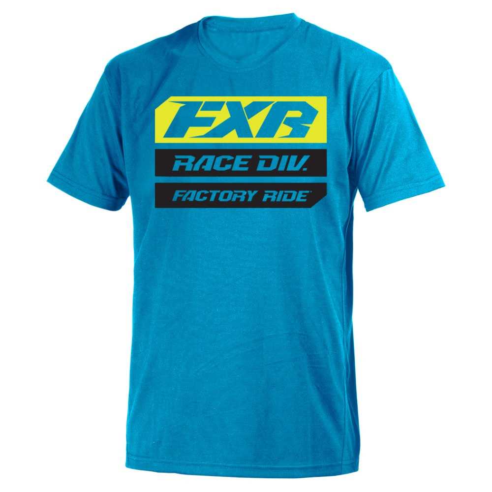FXR Race Division T-Shirt Blå/Hi Vis