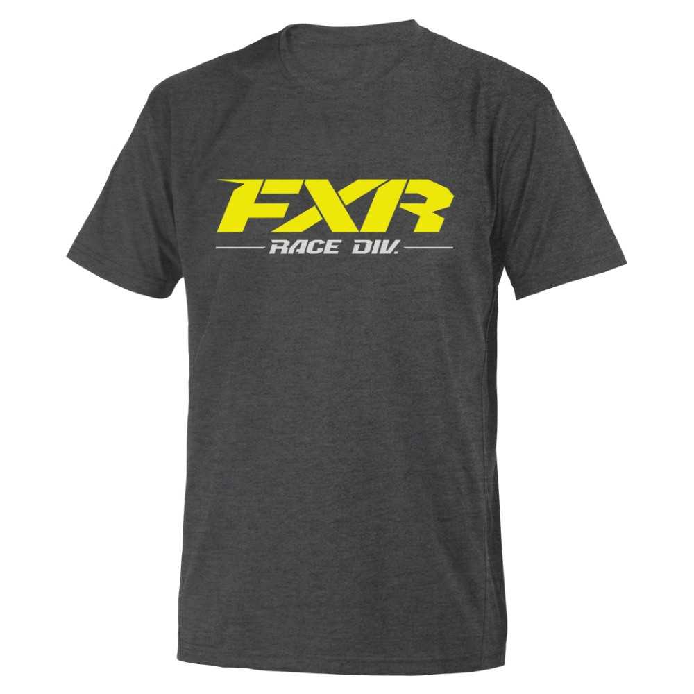 FXR Team T-Shirt Char Heather/Hi Vis