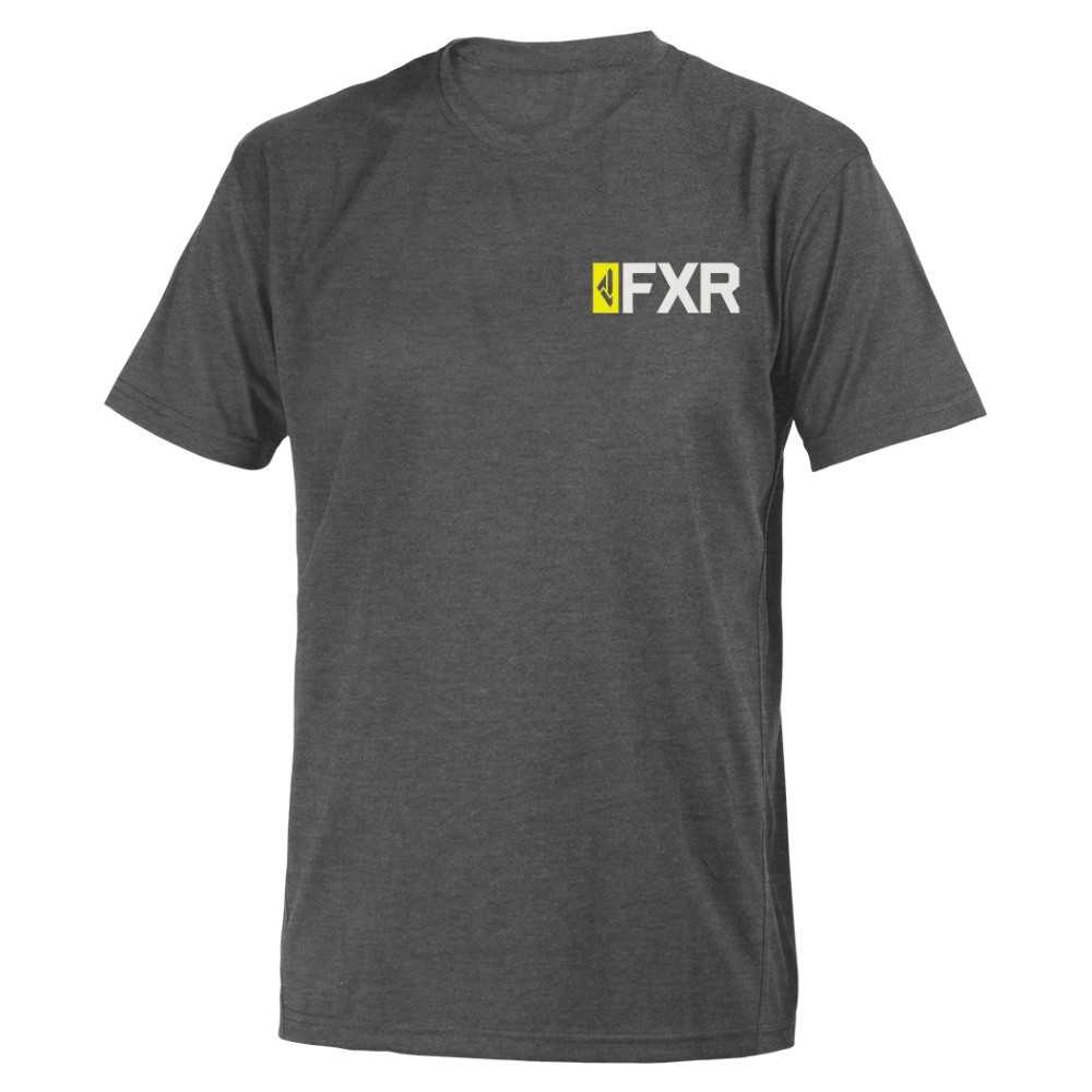 FXR Evo T-Shirt Char Heather/Hi Vis