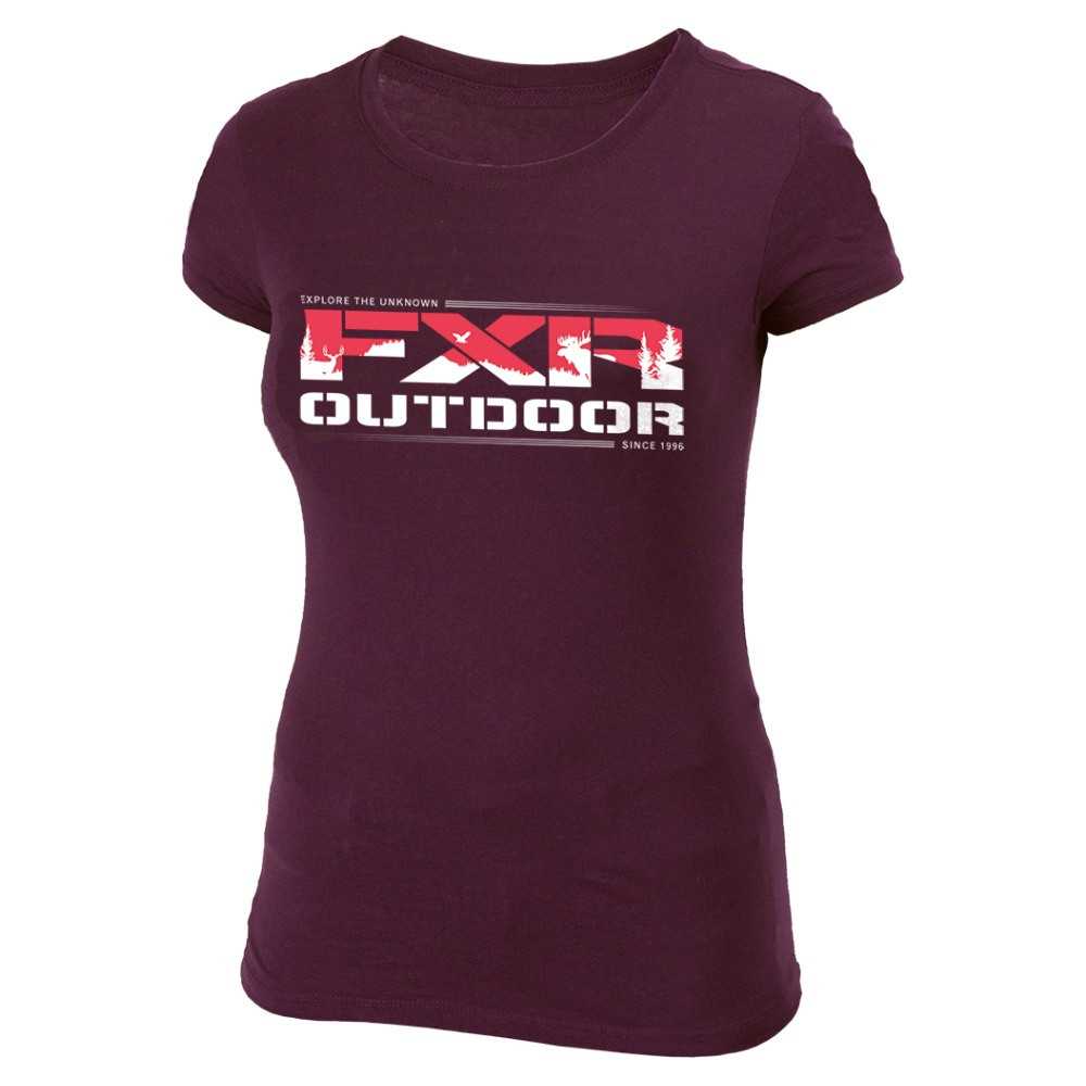 FXR Outdoor T-Shirt Plum/Coral