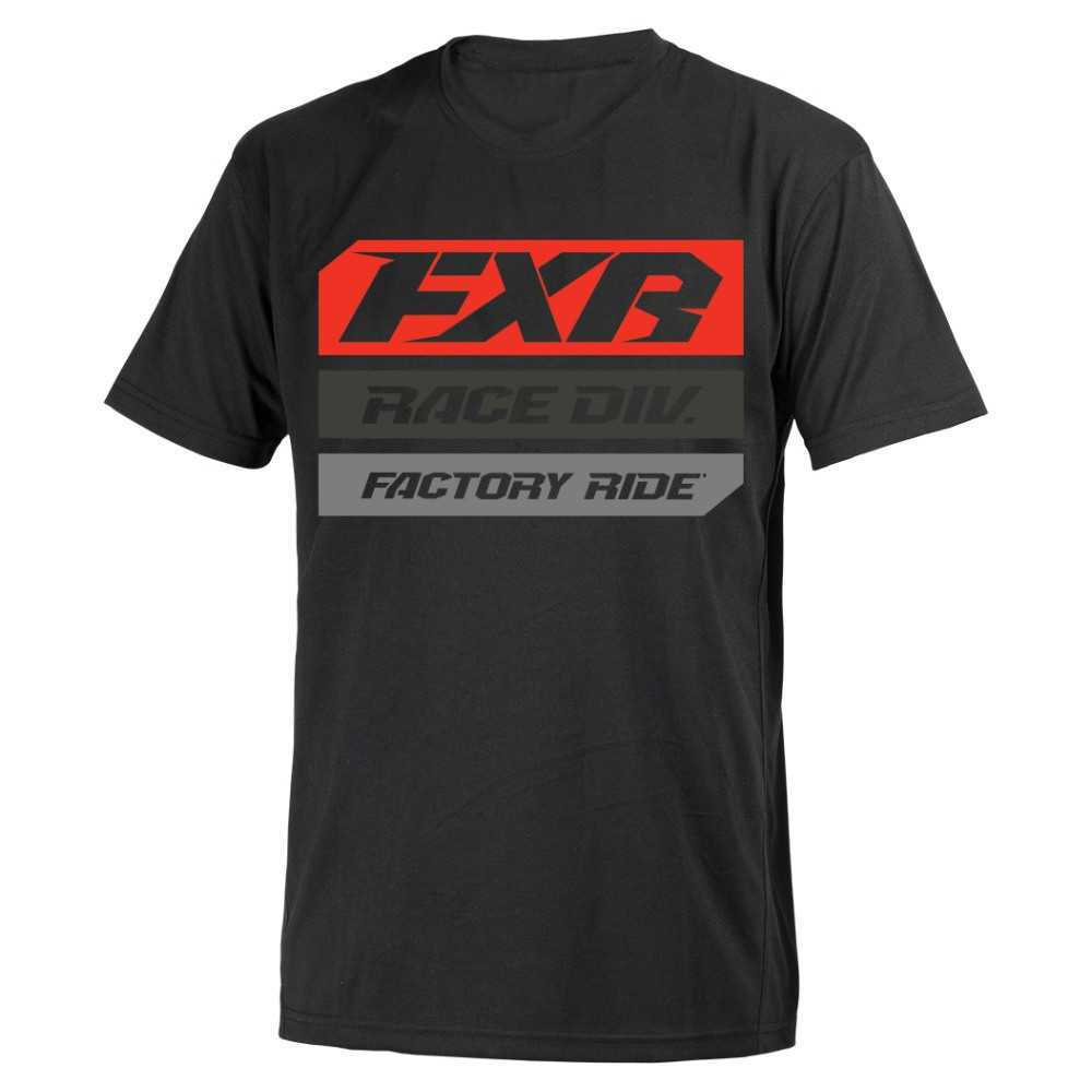 FXR Yth Race Division T-Shirt Svart/Lava