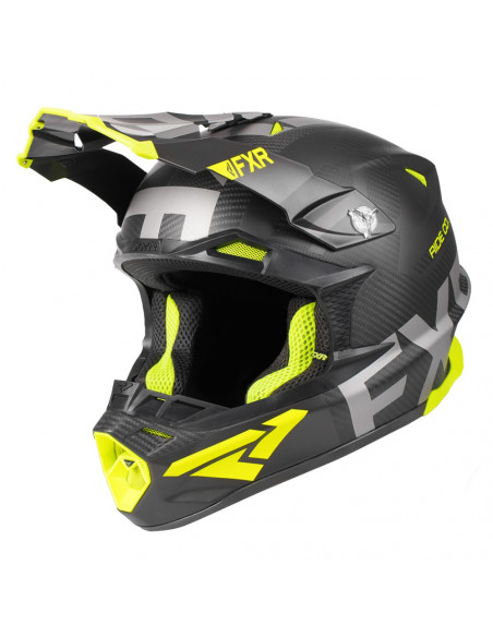 FXR Blade 2.0 Carbon Evo Helmet Svart/Hi Vis Unisex