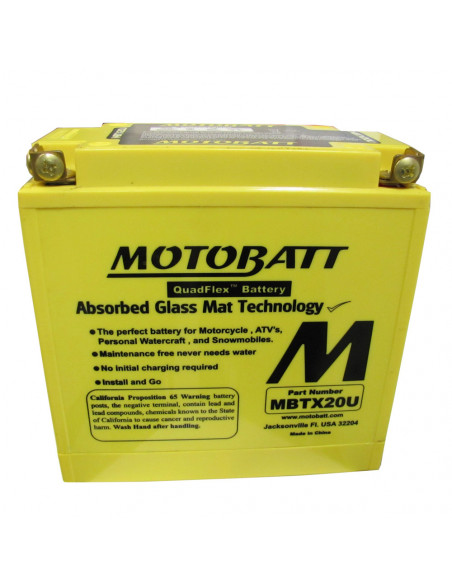 Motobatt MBTX20U Underhållsfritt MC Batteri