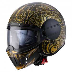 Caberg Ghost Maori Öppen Mc hjäölm Svart/ Guld