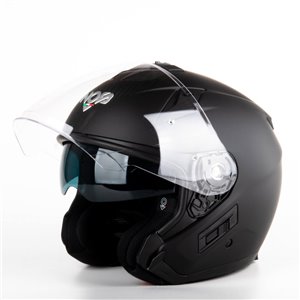 NOS Öppen Mc Hjälm NS-2 Jet Mattsvart