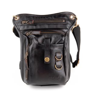 React Lårväska Skinn Vintage Dark Brown