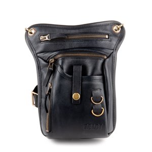 React Lårväska Skinn Vintage Svart