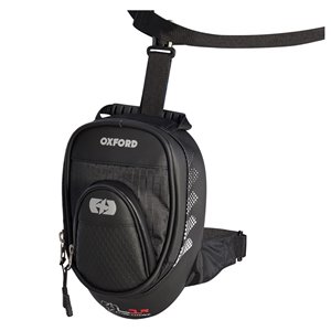 Oxford lårväska / benväska Aqua 1 liter Svart