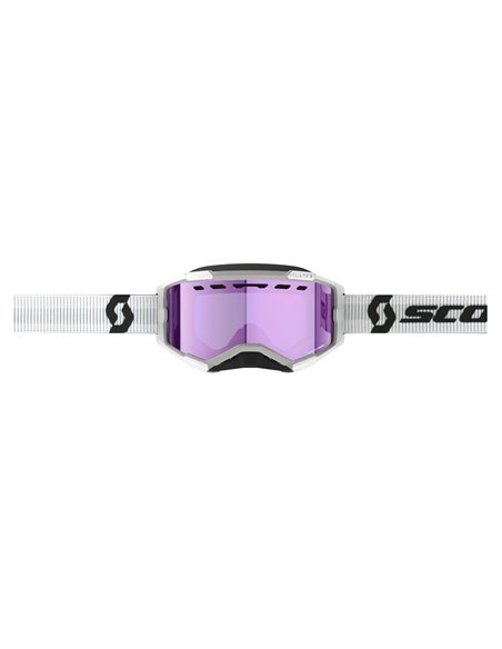 Scott Goggle Fury Snow Cross white enhancer purple chrome