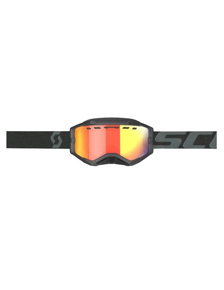 Scott Goggle Fury Snow Cross black enhancer red chrome