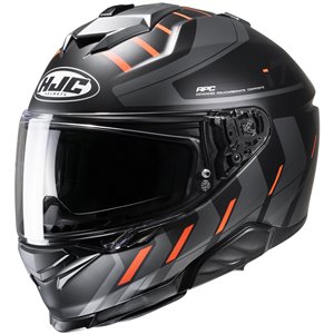HJC Mc Hjälm i71 Simo Svart/Grå/Fluo Orange MC6H