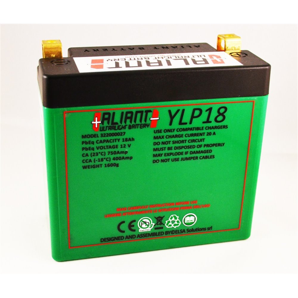 Aliant MC Batteri LitiumUltralight YLP18 lithiumbattery Ready to use