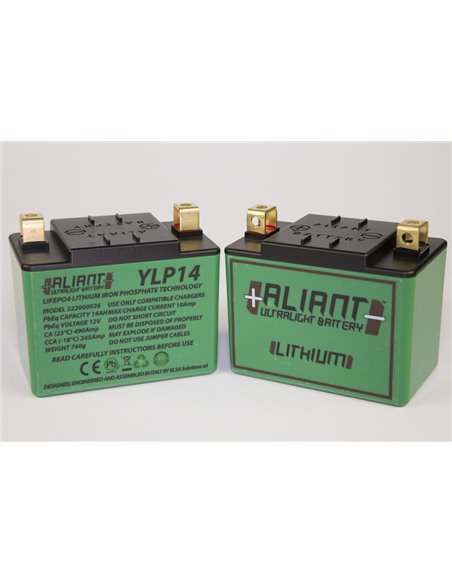 Aliant MC Batteri LitiumUltralight YLP14 Lithiumbattery Ready to use