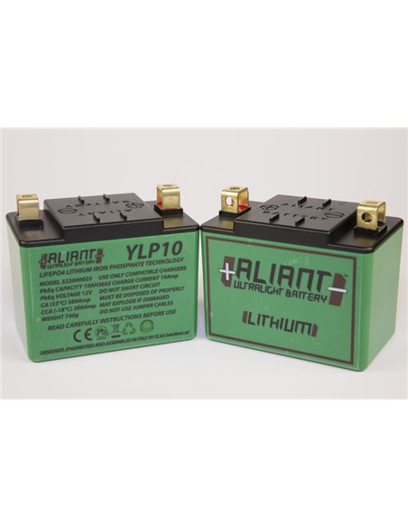 Aliant MC Batteri LitiumUltralight YLP10 Lithiumbattery Ready to use