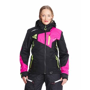 Sweep Pulse Dam Snöskoter Jacka Svart/Rosa/Gul 
