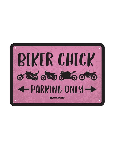 Oxford Sign: BIKER CHICK