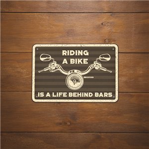 Oxford Skylt i plåt . RIDING A BIKE