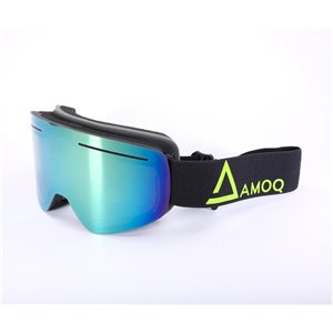AMOQ Vision Skoterglasögon Black-HiVis - Gold