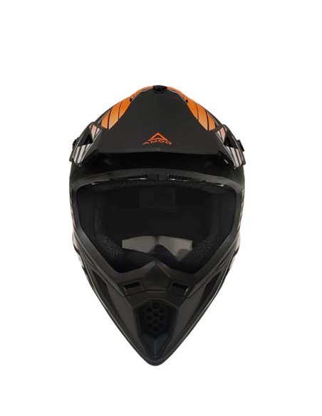 AMOQ Meteor V2 Hjälm Axis Svart/Orange