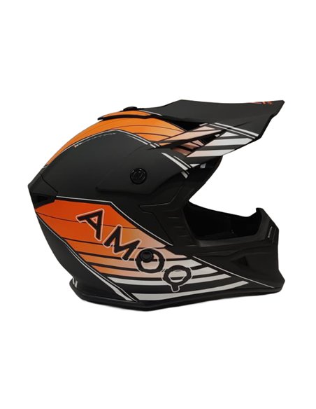 AMOQ Meteor V2 Hjälm Axis Svart/Orange
