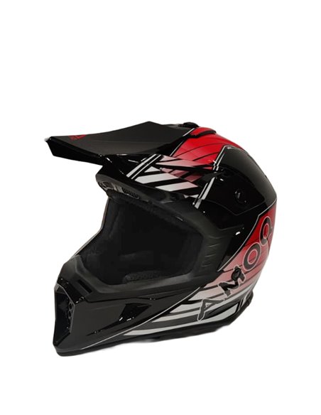 AMOQ Meteor V2 Helmet Axis Svart/Röd