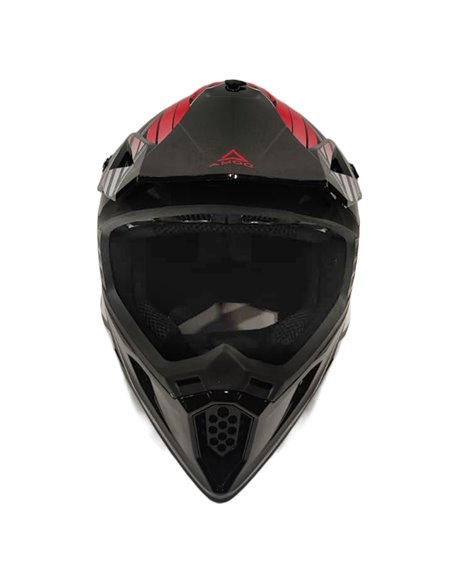 AMOQ Meteor V2 Helmet Axis Svart/Röd