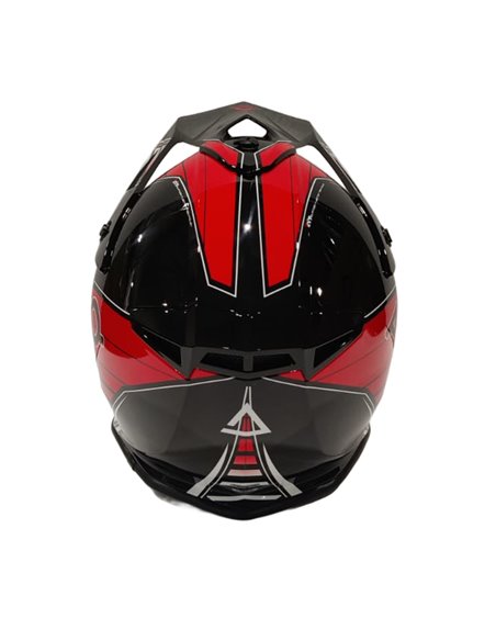 AMOQ Meteor V2 Helmet Axis Svart/Röd
