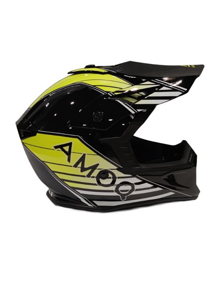 AMOQ Meteor V2 Helmet Axis Svart/Gul